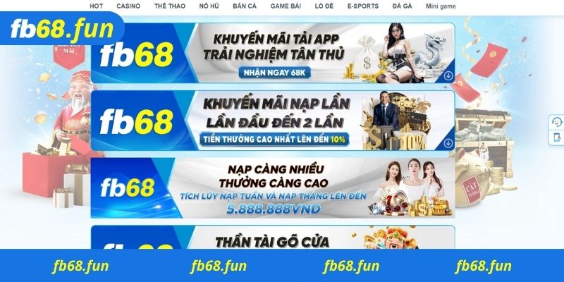 Đánh giá các sự kiện khuyến mại Fb68